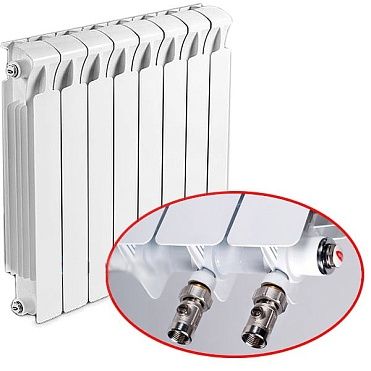 Биметаллический радиатор Rifar Monolit 350 Ventil 12 секций